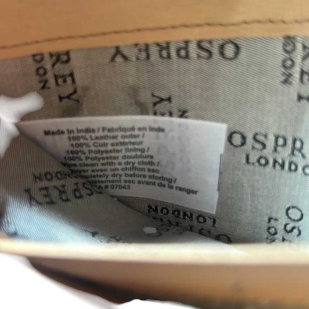 Osprey London beige continental leather wallet - Picture 8 of 9